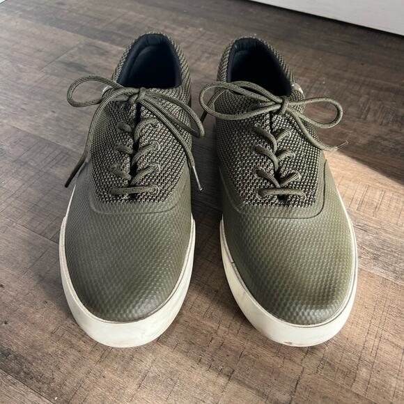 POLO RALPH LAUREN VERNON MESH LOW TOP BOAT SNEAKER DEFENDER GREEN SIZE 11.5 - Picture 4 of 11